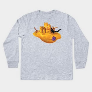 The Witch's Sandcastle Kids Long Sleeve T-Shirt